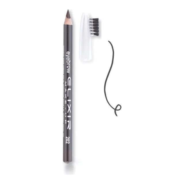 Elixir Eyebrow Pencil Νο202 Cafe Noir Μολύβι Φρυδιών 1,2 g