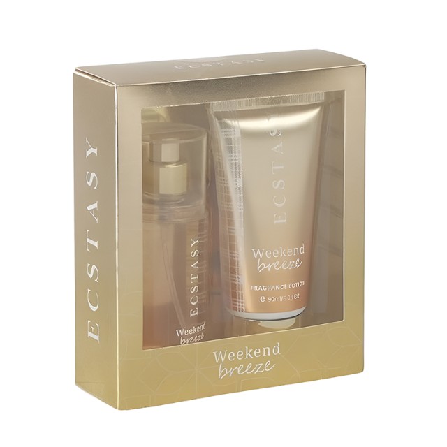 Ecstasy Weekend Breeze Gift Set: Body Cream 90ml & Body Mist 90ml, Σετ Δώρου Περιποίησης