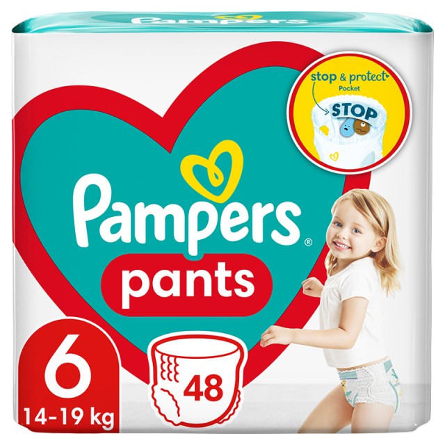 Pampers Pants Μέγεθος 6 (14kg-19kg) - 48 Πάνες-βρακάκι