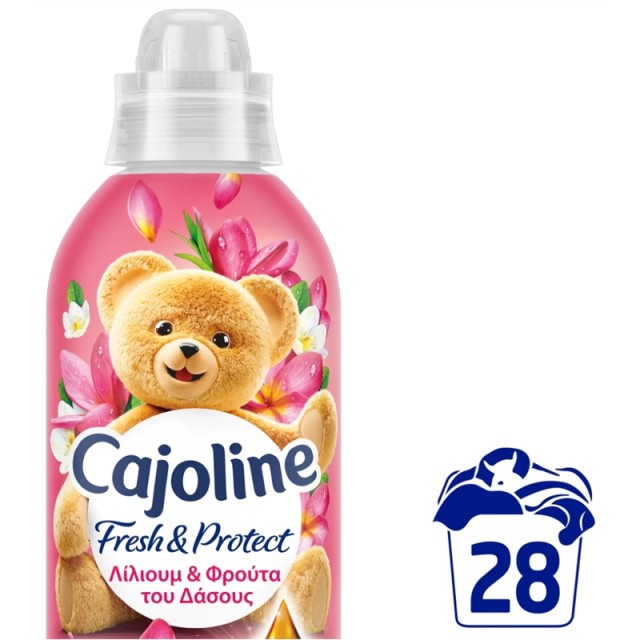 Cajoline  Redfresh Συμπυκνωμένο Μαλακτικό Ρούχων Λίλιουμ & Φρούτα του Δάσους, 28μεζ, 604ml