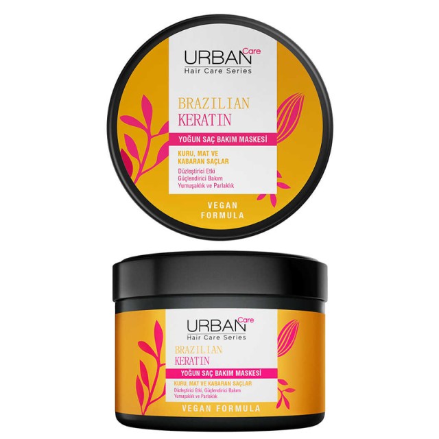 Urban Care Brazilian Keratin Hair Care Mask, Μάσκα Εντατικής Περιποίησης Μαλλιών με Κερατίνη, 230ml