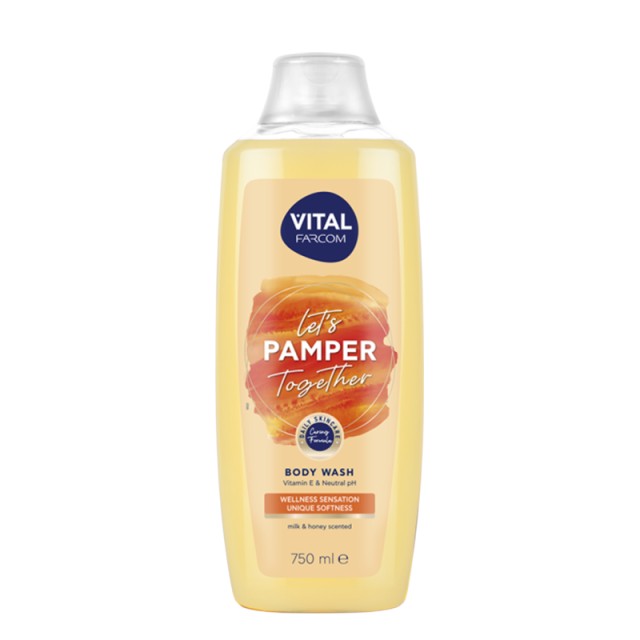 VITAL Pamper Aφρόλουτρο με Βιταμίνη Ε & Ουδέτερο PH, 750ml