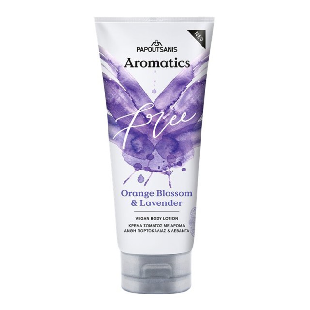 Papoutsanis Aromatics Free Orange Blossom & Lavender, Κρέμα Σώματος 200ml