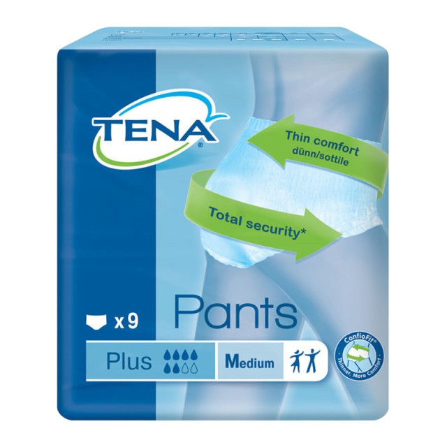 Tena Pants Plus Εσώρουχα Ακράτειας, Medium, 9τμχ