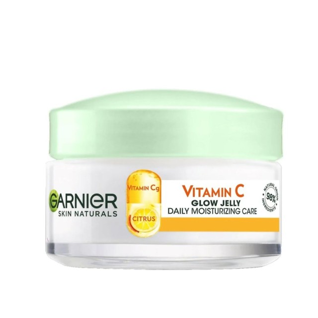 Garnier Skin Naturals Vitamin C Glow Jelly Daily Moisturizing Care Dull Skin Κρέμα Τζελ Προσώπου με Βιταμίνη C για Λαμπερή Επιδερμίδα, 50ml