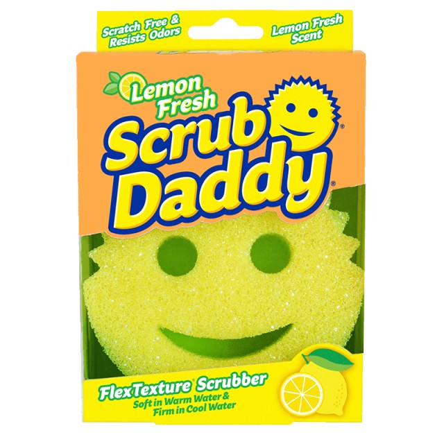 Scrub Daddy Lemon Fresh, Σφουγγάρι πολλαπλών χρήσεων, 1τμχ
