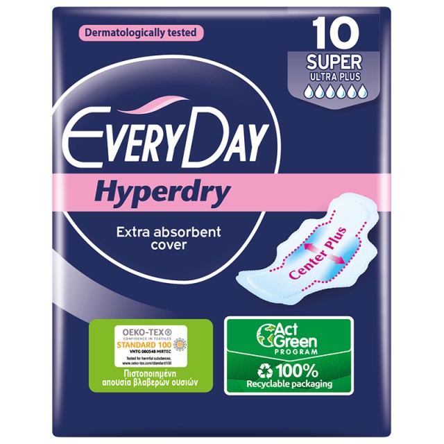 Every Day Σερβιέτες Hyperdry SUPER Ultra Plus 10 τεμ.