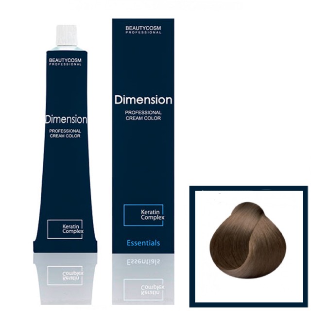 Dimension Hair Color Cream Επαγγελματική Βαφή Μαλλιών με Σύμπλεγμα Πρωτεϊνών Κερατίνης, Νο 7.75 Ξανθό Παλίσανδρος, 100ml