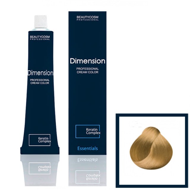 Dimension Hair Color Cream Επαγγελματική Βαφή Μαλλιών με Σύμπλεγμα Πρωτεϊνών Κερατίνης, Νο 8.73 Ξανθό Ανοιχτό Μελί, 100ml