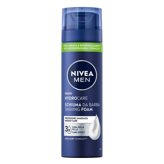 Nivea Men Hydrocare Αφρός Ξυρίσματος, 200ml