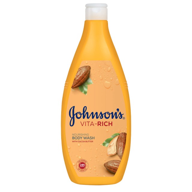 Johnsons Cocoa Butter Αφρόλουτρο Vita-Rich Nourishing Mε Βούτυρο Κακάο 750ml
