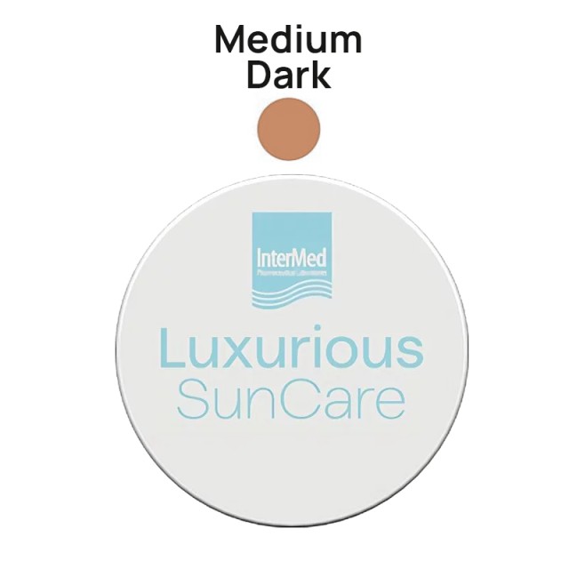 Intermed Luxurious SunCare Silk Cover BB Compact SPF50+ 04 Medium Dark, BB Πούδρα Υψηλής Αντηλιακής Προστασίας σε Compact Mορφή, 12g