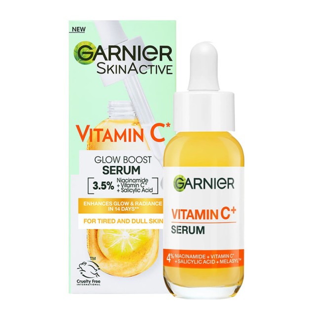 Garnier Skin Active Vitamin C Glow Boost Ορός Προσώπου με Βιταμίνη C,30ml