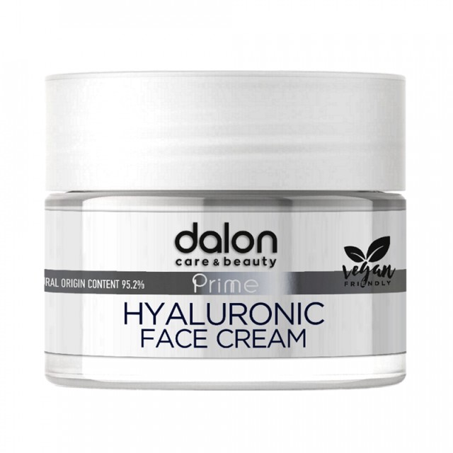 Dalon Prime Hyaluronic Face Cream, Αντιρυτιδική Κρέμα Gel Προσώπου Για όλους τους Τύπους Δέρματος 50ml