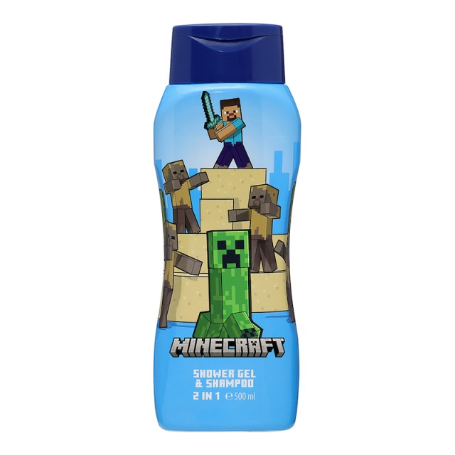 Air Val Minecraft Παιδικό Αφρόλουτρο & Σαμπουάν 2 σε 1 500ml