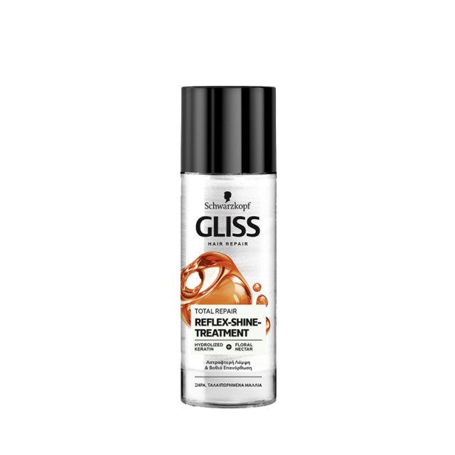 Schwarzkopf Gliss Total Repair Reflex-Shine Leave-In Treatment, Θεραπεία για ξηρά & ταλαιπωρημένα μαλλιά, 150ml