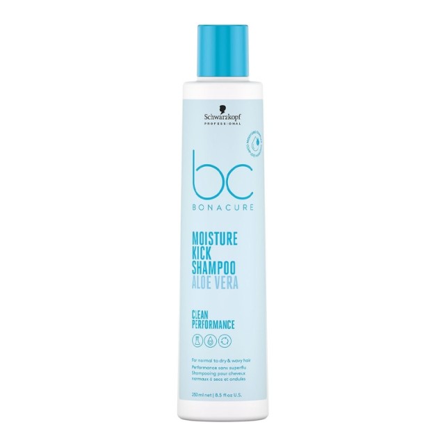 Schwarzkopf Professional Bonacure Moisture Kick Shampoo with Aloe Vera Ενυδατικό Σαμπουάν για Ξηρά & Αφυδατωμένα Μαλλιά 250ml