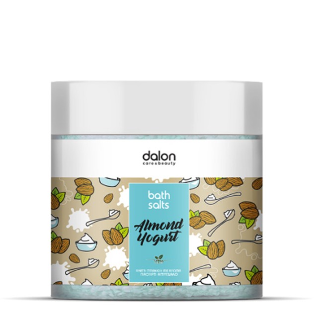 Dalon Bath Salts Almond Yogurt, Άλατα Μπάνιου με Άρωμα Γιαούρτι & Αμύγδαλο, 1000gr
