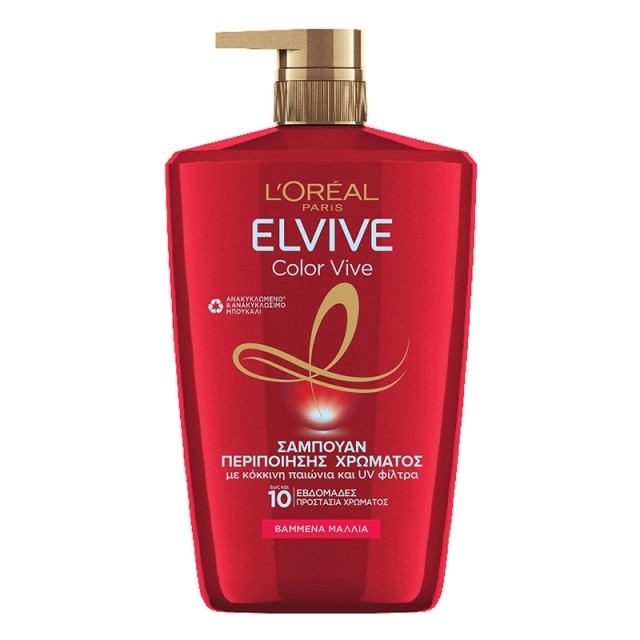 Elvive Color Vive Σαμπουάν Περιποιήσης Χρώματος για Βαμμένα & με Ανταύγειες Μαλλιά 1000ml