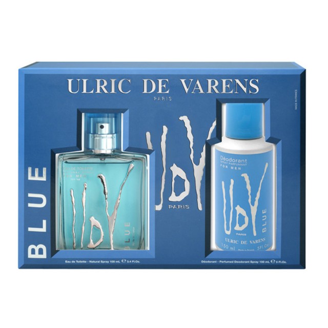 Ulric De Varens UDV Blue Eau De Toilette 100ml + Deo Spray 200ml
