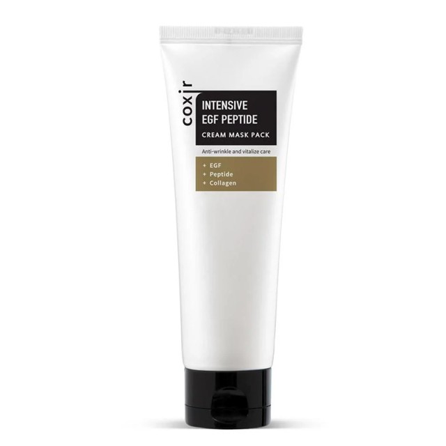 COXIR Intensive EGF Peptide Cream Mask Pack, Μάσκα Προσώπου για Αποκατάσταση Ελαστικότητας, Καταπολέμηση Ερεθισμών & Ερεθισμών Ακμής 80ml