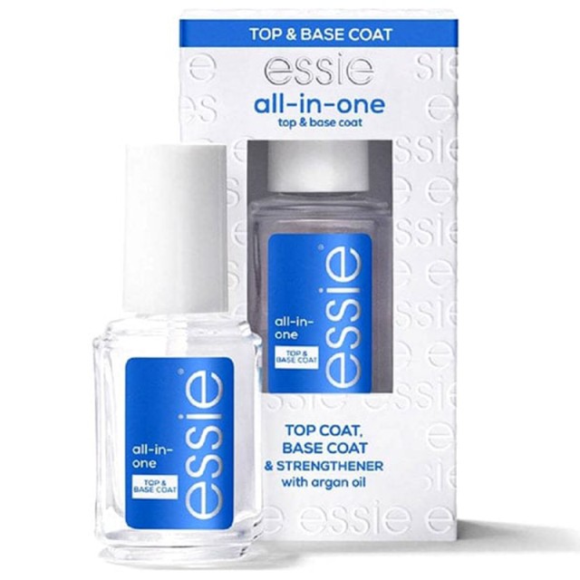 Essie Nail Care All-in-One Base & Top Coat, Βάση Νυχιών Πολλαπλής Χρήσης & Γυαλιστικό για Επίστρωση Προστασίας Ενισχυμένο με Argan Oil, 13.5ml