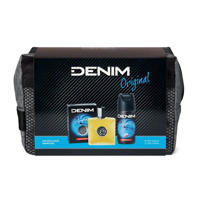 Denim Original The Exclusive Denim Bag, Αfter Shave, 100ml & Aποσμητικό Σώματος, 150ml