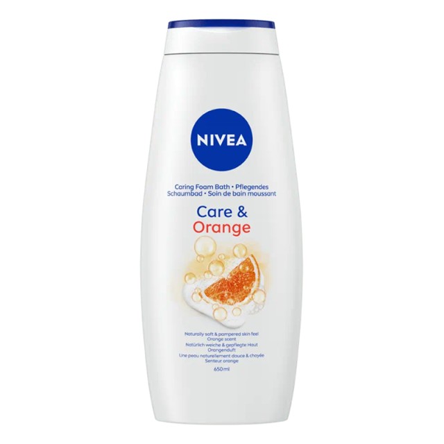 Nivea Care & Orange Foam Bath, Αφρόλουτρο 650ml