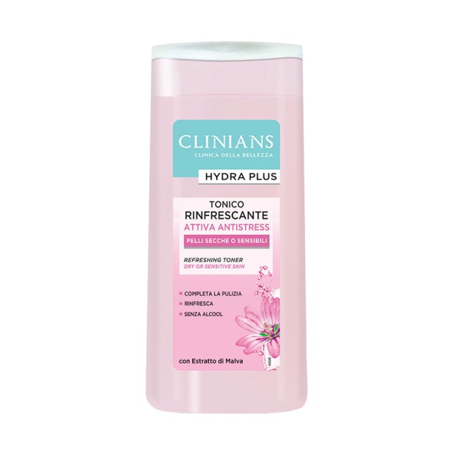 Clinians Hydra Plus Antistress Toner Lotion, Τονωτική Λοσιόν Καθαρισμού για Ξηρό & Ευαίσθητο Δέρμα, 200ml