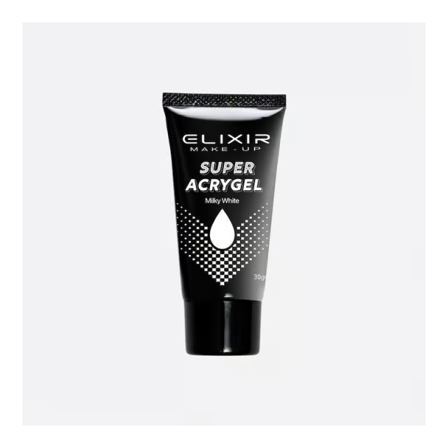 Elixir Super Acry Gel Νο908B Milky White Gel Δόμησης Νυχιών 30 g