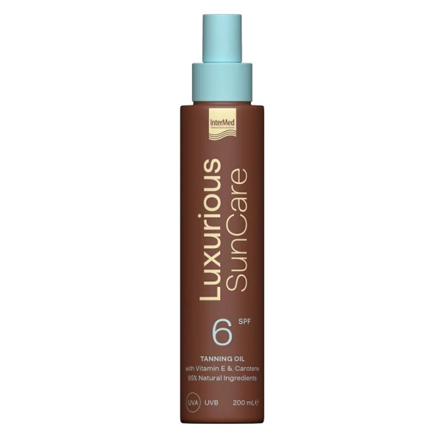 Luxurious Sun Care Tanning Oil SPF6, Ξηρό Λάδι για Γρήγορο & Έντονο Μαύρισμα, 200ml