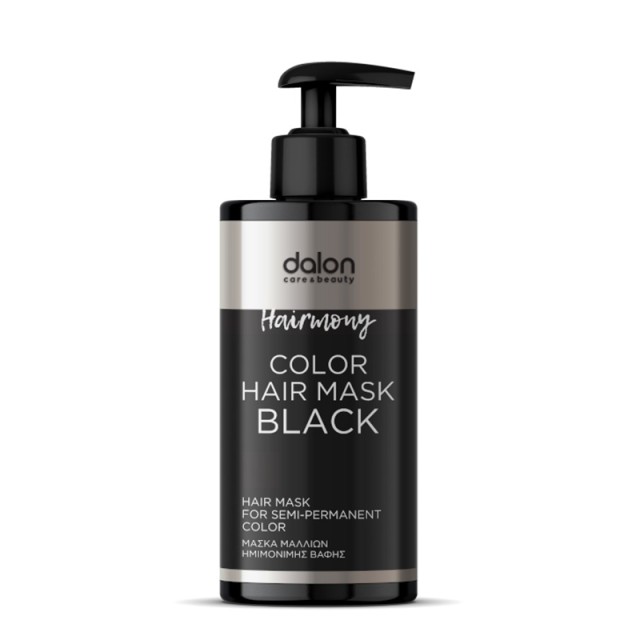 Dalon Hairmony Color Mask Black, Χρωμομάσκα Μαλλιών Μαύρο 300ml