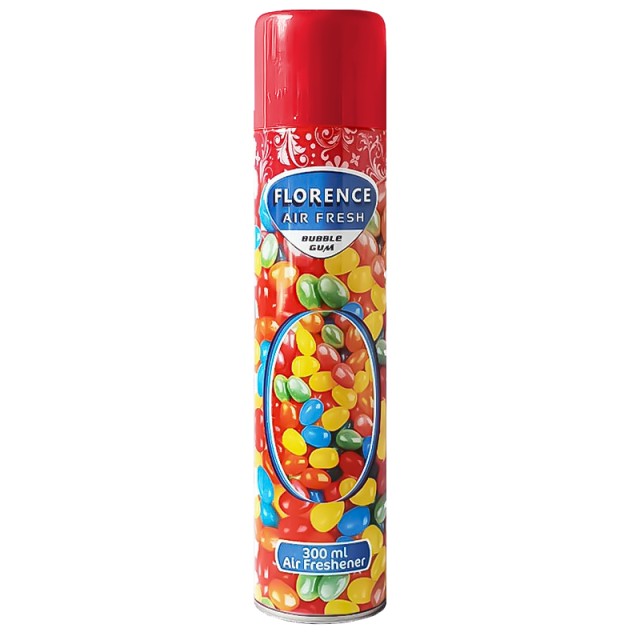 Florence Air Fresh Bubble Gum, Αποσμητικό Σπρέι Χώρου 300ml