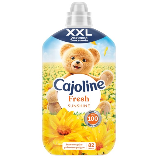Cajoline SunFresh Συμπυκνωμένο Μαλακτικό Ρούχων, 82 μεζούρες, 1.725ml