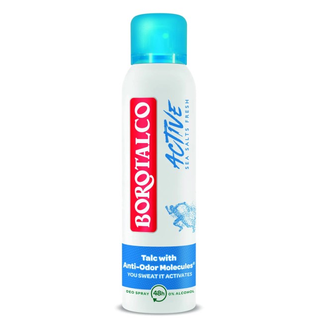 Borotalco Active Sea Salts Fresh, Αποσμητικό Σπρέι 150ml