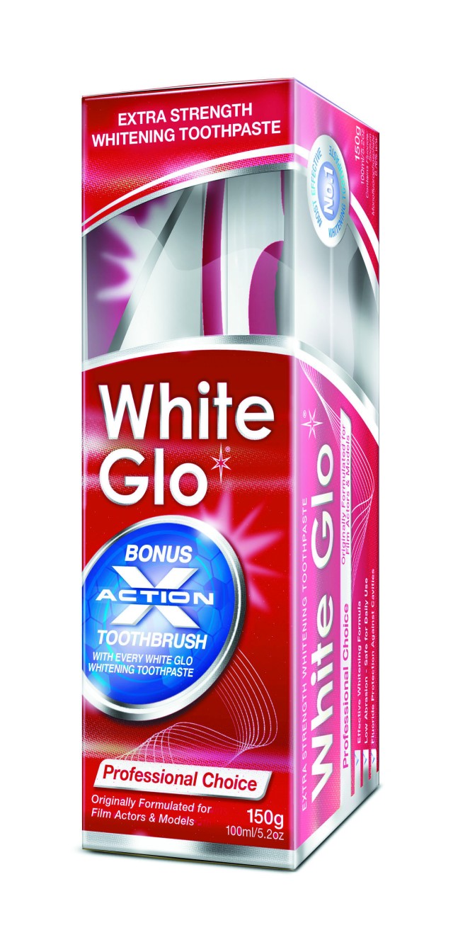 WhiteGlo Professional Choise 2in1, Λευκαντική Οδοντόκρεμα 150ml + Οδοντόβουρτσα + Mεσοδόντια