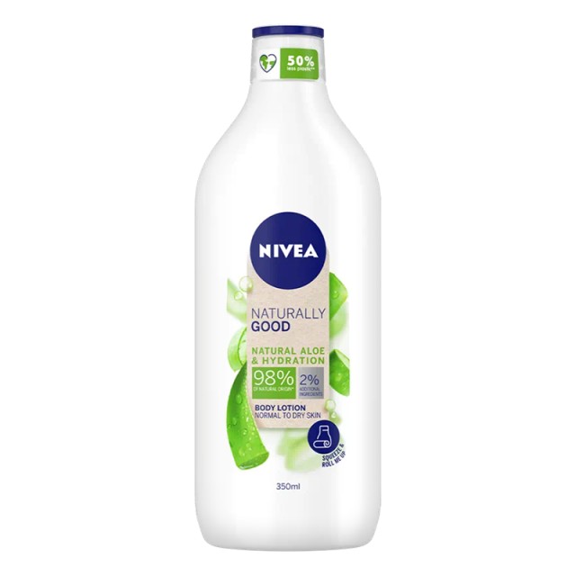 Nivea Naturally Good Aloe Body Lotion Ενυδάτωση Σώματος με Αλόη Φυσικής Προέλευσης, 350ml