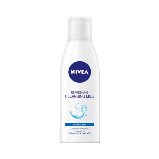 Nivea Refreshing Cleansing Milk, Eνυδατικό Γαλάκτωμα Καθαρισμού, Προσώπου για όλους του τύπους δέρματος, 200ml