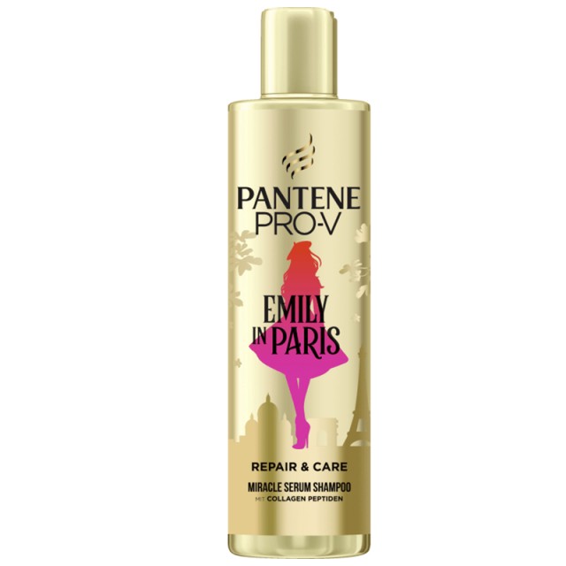 Pantene Pro-V Shampoo Repair & Care Emily In Paris, Limited Edition, Σαμπουάν Αναδόμησης & Προστασίας, 225ml