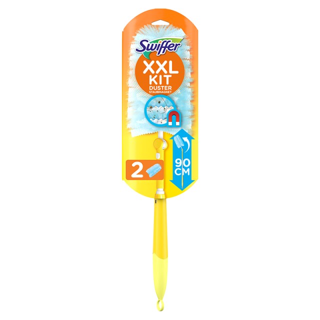 Swiffer XXL Duster Kit (1 XXL Ετοιμη Λαβή + 2 Ανταλλακτικά φτερά ξεσκονίσματος)