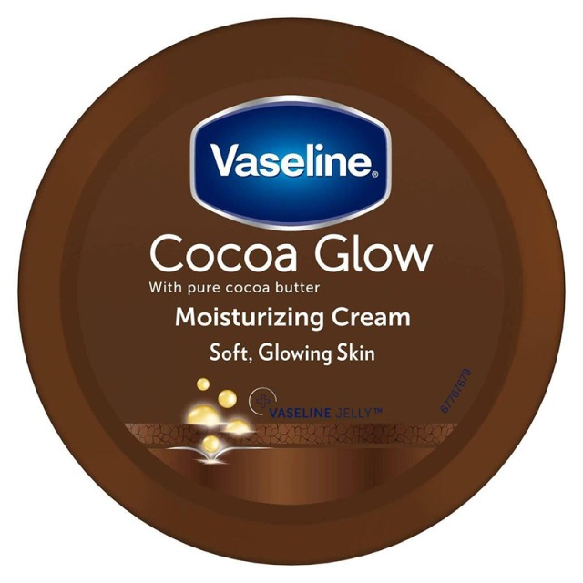 Vaseline Cocoa Glow Moisturizing Cream, Λοσιόν Σώματος για Βαθιά Ενυδάτωση & Λάμψη στο δέρμα, 75ml