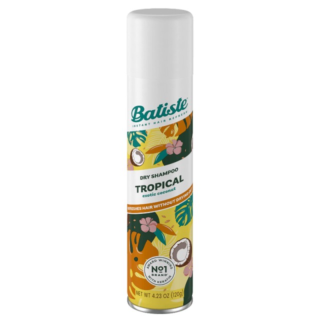 Batiste Dry Shampoo Tropical, Ξηρό Σαμπουάν 200ml