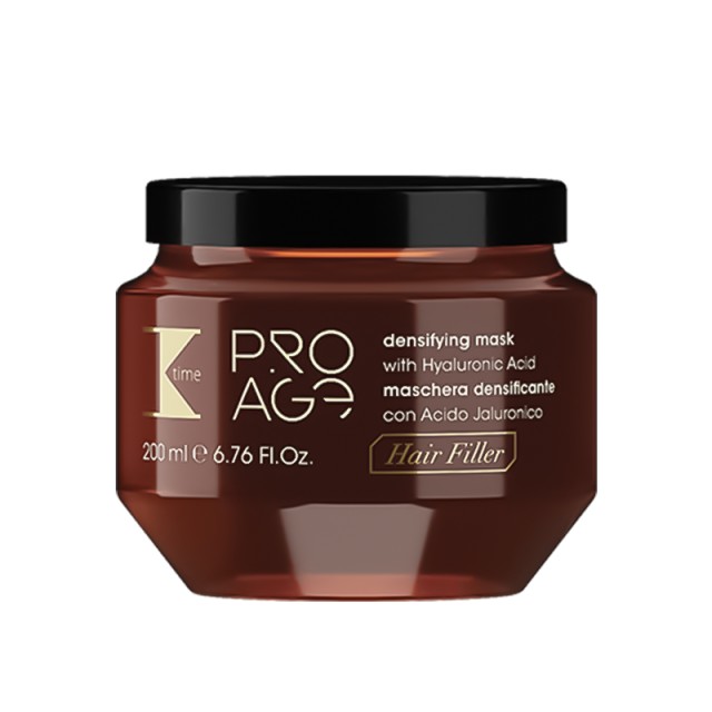 K-Time Pro-Age Densifying Hair Mask, Μάσκα Θεραπεία Αποκατάστασης & Πύκνωσης της Τρίχας κατά της Γήρανσης & Αφυδάτωσης με Υαλουρονικό Οξύ & Κολλαγόνο 200ml