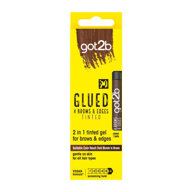 Schwarzkopf Got2B1Glued 4Brows & Edges Tinted Gel,  Τζελ για Φρύδια & Φύτρες, 16ml