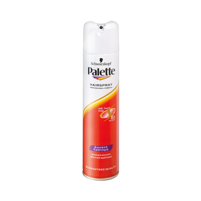 Palette Soft Touch Hold, Λακ Μαλλιών για Δυνατό Κράτημα, 300ml