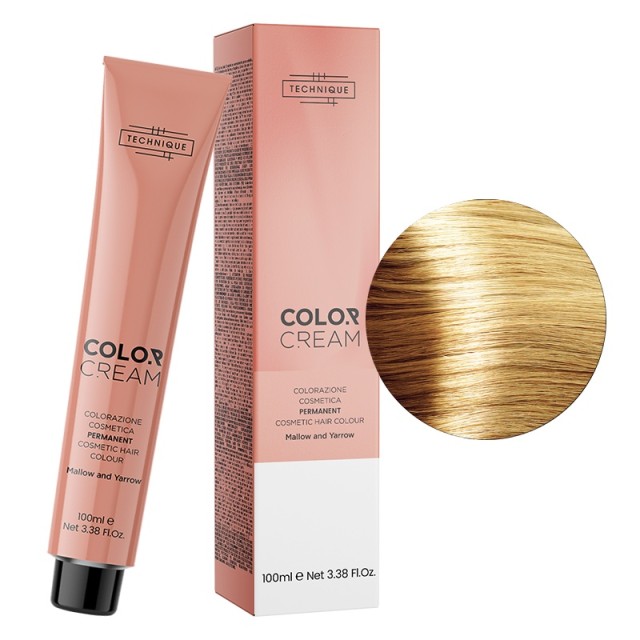 Technique Color Cream Φωτεινές Αποχρώσεις, Μόνιμη Βαφή σε Σωληνάριο, 100ml - Εξαιρετικά Ανοιχτό Ξανθό Χρυσό 903