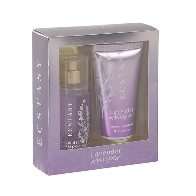 Ecstasy Lavender Whisper Gift Set: Body Cream 90ml & Body Mist 90ml, Σετ Δώρου Περιποίησης