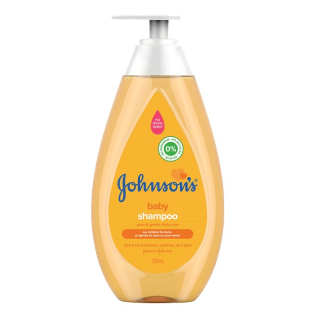 Johnsons Baby Shampoo Αντλία, Βρεφικό Σαμπουάν, 750ml