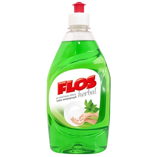 Flos Herbal με Εκχύλισμα Αλόης, Υγρό Απορρυπαντικό Πιάτων, 430ml