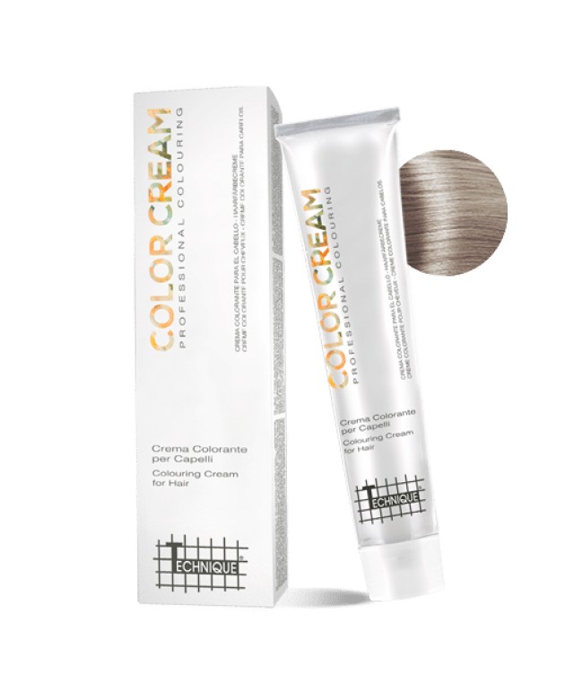 Technique Color Cream Μπεζ Αποχρώσεις, Μόνιμη Βαφή σε Σωληνάριο, 100ml - Πολύ Ανοιχτό Ξανθό Μπεζ Πλατινέ 10.12